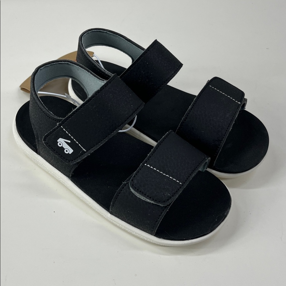NWT See Kai Run Jaylen Black Dual Strap Water Friendly Sandals Size 12 - Picture 2 of 7